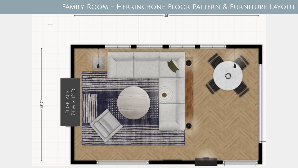 The family room — planned